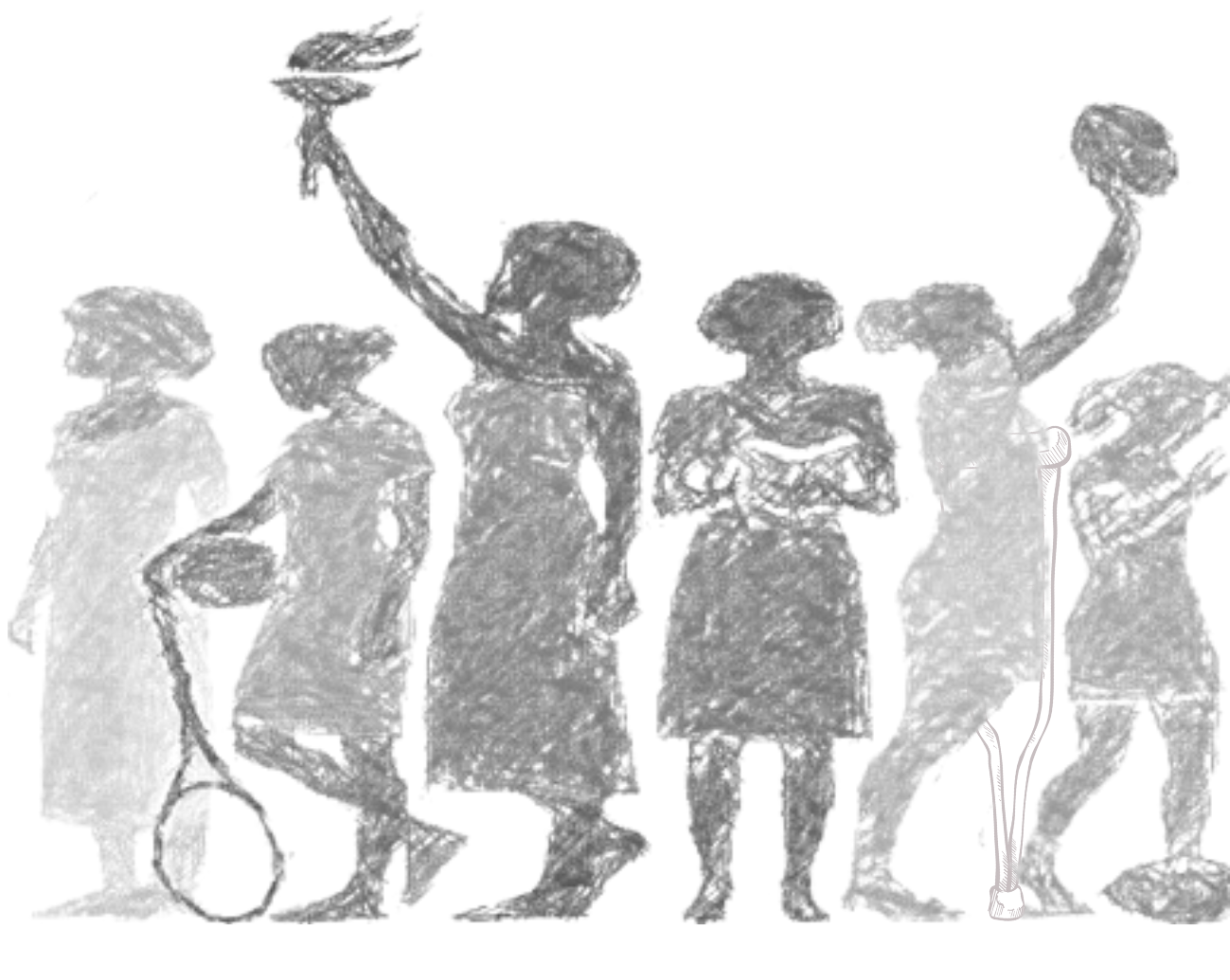 Silhouette of Pacific women leaders in sport